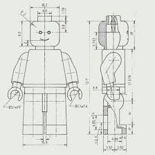 Minifigure Technical Drawing Lego Man Patent Drawing