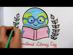 How To Draw International Literacy Day Poster Literacy Day Drawing For Kids Youtube Literacy Day World Literacy Day International Literacy Day