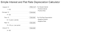 This depreciation calculator is for calculating the depreciation schedule of an asset. Simple Interest And Flat Rate Depreciation Calculator Geogebra