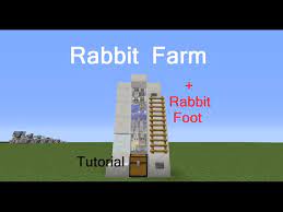 Created this farm after i noticed a few issues with some of the current. Rabbit Farm Rabbit S Foot Minecraft Map