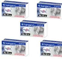 kangaro staples no. 10-1M (set of 5 box) For No.10 Stapler FOR office ,  home USE