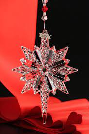 Waterford blown glass crystal ornament represents the tradition of the times square new year's eve ball; Waterford 2014 Snowstar Ornament Christmas Ornaments Ornaments Christmas Decorations