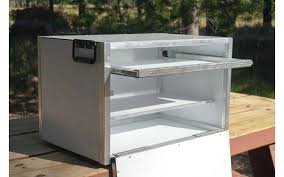 Fits 2 burner camp stoves up to 4.5 x 14.25 x 23.5 (t x d x w, inches), including chef teton, camp chef everest, camp chef rainier, coleman triton, and more. King Charles Chuck Box By Trail Kitchens