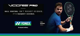The specs are from 2018 from his stringer. Yonex Vcore Pro 2019