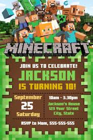 Minecraft Birthday Card Printable Free Minecraft Birthday Invitation Template Free Lovely Editable Minecraft Invitation Line Invitation Maker Convites Minecraft Aniversario Minecraft Minecraft