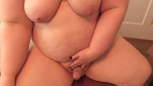 Chubby BBW Shemale Pinky Jerks and Eats Her Own Cum watch online
