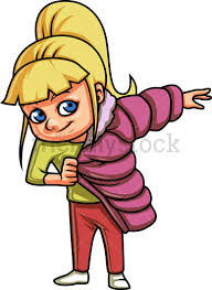 Happy Birthday Flowers Clipart For Her Little Girl Putting On Her Jacket Cartoon Vector Clipart Friendlystock Cartoons Vector Kids Vector Cute Little Girls