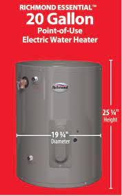 Maybe you would like to learn more about one of these? Richmond Essential 20 Gallon 6 Year Electric Water Heater At Menards