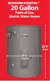 Check spelling or type a new query. Richmond Essential 20 Gallon 6 Year Electric Water Heater At Menards