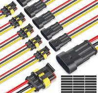 Amazon.com: NAOEVO 3 Pin Connector Waterproof, 16 AWG 3 Wire ...