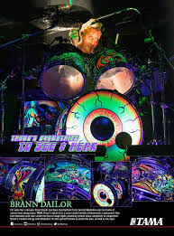 Brann timothy dailor is an american drummer/singer best known as a member of the atlanta, georgia metal band mastodon, in which he is the drummer, backing vocalist, lead vocalist and primary lyricist. Have You Seen Brann Dailor S New Custom Kit Drums