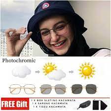 Kacamata hitam photochromic polarized sunglasses polaroid otomatis gelap kena sinar matahari. Cod Bayar Ditempat Kacamata Photochromic Anti Radiasi 1950 Lazada Indonesia