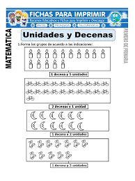 20 fichas de lectoescritura para imprimir y trabajar con niños de infantil y primaria. Ficha De Unidades Y Decenas Para Primero De Primaria 1 Pdf