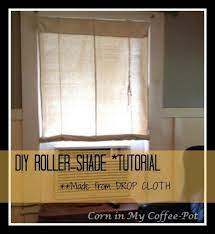 Corn In My Coffee Pot Diy Drop Cloth Roll Up Shades Tutorial Diy Blinds Sliding Door Blinds Wooden Blinds