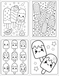 Free Printable Popsicle Coloring Pages - The Artisan Life