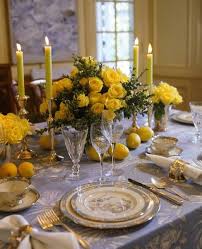 Simple Elegant Table Setting Yellow Flowers Candles Beautiful Table Settings Table Settings Pretty Table Settings