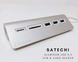 レビュー imacの裏を手探りしている方におすすめな satechi アルミニウム usb3 0ハブ カードリーダー ログ アルミニウム ハブ おすすめ