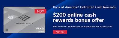 Check spelling or type a new query. Update Bank Of America Unlimited Cash Rewards Card Review 1 5 2 62 Cashback 200 Signup Bonus No Annual Fee Doctor Of Credit