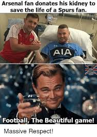 Mesut ozil has been praised for tracking back for arsenal against tottenhamcredit: Being An Arsenal Fan Meme