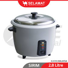 A good rice cooker can ensure that the cooked rice turns out perfectly each time. Selamat 3 Pin Plug Rice Cooker With High Quality Aluminium Inner Pot Periuk Nasi Elektrik Non Stick 2 8l Sirim Shopee Malaysia