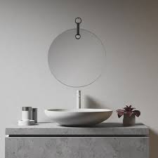 Rustic aged silver round metal frame industrial wall mirror 70cm 28 vintage. 19 Dia Frameless Round Mirror Black Silver No Frame Circle Hanging Modern Industrial Metal Wall Mirrors For Bathroom Entryway Overstock 31893976