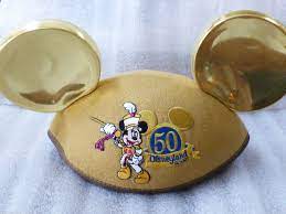 Disneyland Resort 50th Anniversary Golden Mickey Ears Hat Mickey Ears Hat Mickey Ears Ear Hats