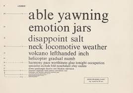 Archive Logmar Word Reading Chart Optometry Museum Archive