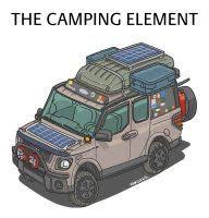 The Camping Element Exploring Adventures Toaster Style In 2020 Honda Element Camping Honda Element Honda Element Camper
