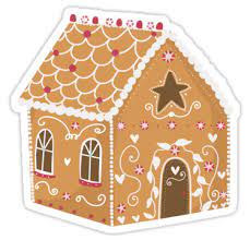 Christmas Gingerbread House Sticker By Prettyinpinks In 2021 Christmas Stickers Printable Xmas Sticker Holiday Stickers