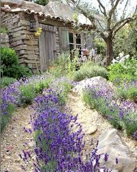 Lavendelstig Upp Till Ett Hemligt Hus I En Tradgard Nagonstans I England Man Kan Droppa Lite Lavendelolja Pa Kudd Tuscan Garden Lavender Garden Cottage Garden