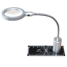 Led Magnifier Light By Igaging With Magnetic Base And Center Rule Base Plate