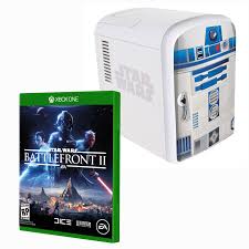 Complete with an interior in the xbox shade of green, the device is powered. Battlefront 2 Xbx1 R2d2 Portable Mini Fridge Bundle Xbox One Walmart Com Walmart Com