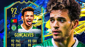 Career stats (appearances, goals, cards) and transfer history. Budget Toty Bruno 92 Tots Pedro Goncalves Player Review Fifa 21 Ultimate Team Youtube
