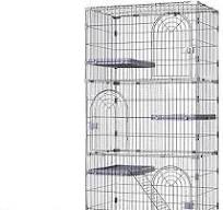Amazon.com: Deluxe Four-Tier Cage for Rabbit, with Multi ...
