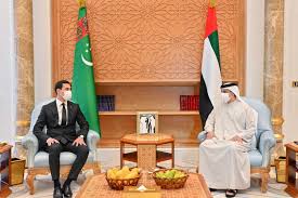 أبوظبي في 10 يونيو / وام / استقبل سمو الشيخ عبدالله بن زايد آل نهيان وزير الخارجية و التعاون الدولي في ديوان عام الوزارة بأبوظبي معالي سرادار بيردي محمدوف نائب رئيس مجلس الوزراء في جمهورية تركمانستان. Ù…Ù†ØµÙˆØ± Ø¨Ù† Ø²Ø§ÙŠØ¯ ÙŠØ³ØªÙ‚Ø¨Ù„ Ù†Ø§Ø¦Ø¨ Ø±Ø¦ÙŠØ³ Ù…Ø¬Ù„Ø³ Ø§Ù„ÙˆØ²Ø±Ø§Ø¡ ÙÙŠ ØªØ±ÙƒÙ…Ø§Ù†Ø³ØªØ§Ù† Ø¬Ø±ÙŠØ¯Ø© Ø§Ù„ÙˆØ·Ù†