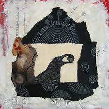 Raven's Treasure", Mixed media Collage" Art Print for Sale by Annie Coe