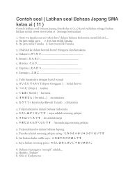 You can save this image to your pc or other gadget for free. Contoh Soal Bhs Jepang