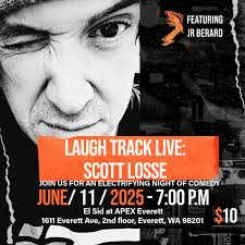 Less than a week away from the hilarious Scott Losse at APEX Everett,  Wednesday 6.11