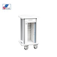 Medical Chart Divider Trolley With 20 Shelves Buy Medical Chart Dividers Plastic Shelf Dividers Medical Record File Folder Cart Product On