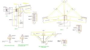 Plan Autocad D Un Portique En Charpente Metallique Dwg Genie Civil Et Travaux Publics Engineering Charpente Autocad Plan Autocad