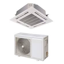 24000 Btu Slim Ceiling Cassette Air Conditioner 7 1kw With Heat Pump On Servers Direct