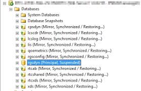 Lync: Database Mirroring Has Been Disabled by the Administrator ...
