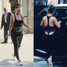 Rihanna In Fenty X Puma Racerback Black Dress Haus Of Rihanna Rihanna Outfits Rihanna Style Rihanna