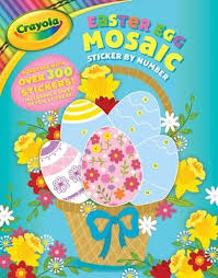 There has been a large increase in coloring books specifically for adults in the last 6 or 7 years. Crayola Easter Egg Mosaic Sticker By Number Buzzpop 9781499810004