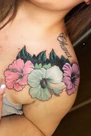 Ohana Hibiscus Flower Tattoo Shoulder Tattoo Coverup Coveruptattoo Hibiscus Tattoo Hibiscus Flower Tattoos Flower Tattoo Shoulder