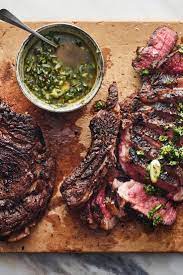 Sous Vide Rib Steaks With Spicy Salsa Verde Recipe Recipe Rib Steak Nyt Cooking Salsa Verde Recipe