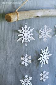 Snowflake Wall Hanging Winter Decorations Diy Simple Snowflake Christmas Crafts Decorations