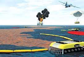 Using Robots To Clean Oil Spills Roboticstomorrow Drone Design Graphic Design Lessons Robot Concept Art