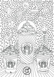 Coloriage Starbucks I Mademoiselle Stef Blog Lifestyle Coloriage Coloriage Xxl Dessin Kawaii A Colorier