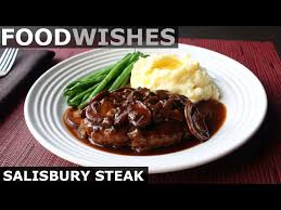Salisbury steak consists of beef patties served with gravy and paired with something like mashed potatoes or it's time to talk about how to make this salisbury steak recipe because i'm pretty sure you can't wait to make. How To Pronounce Salisbury Steak Howtopronounce Com
